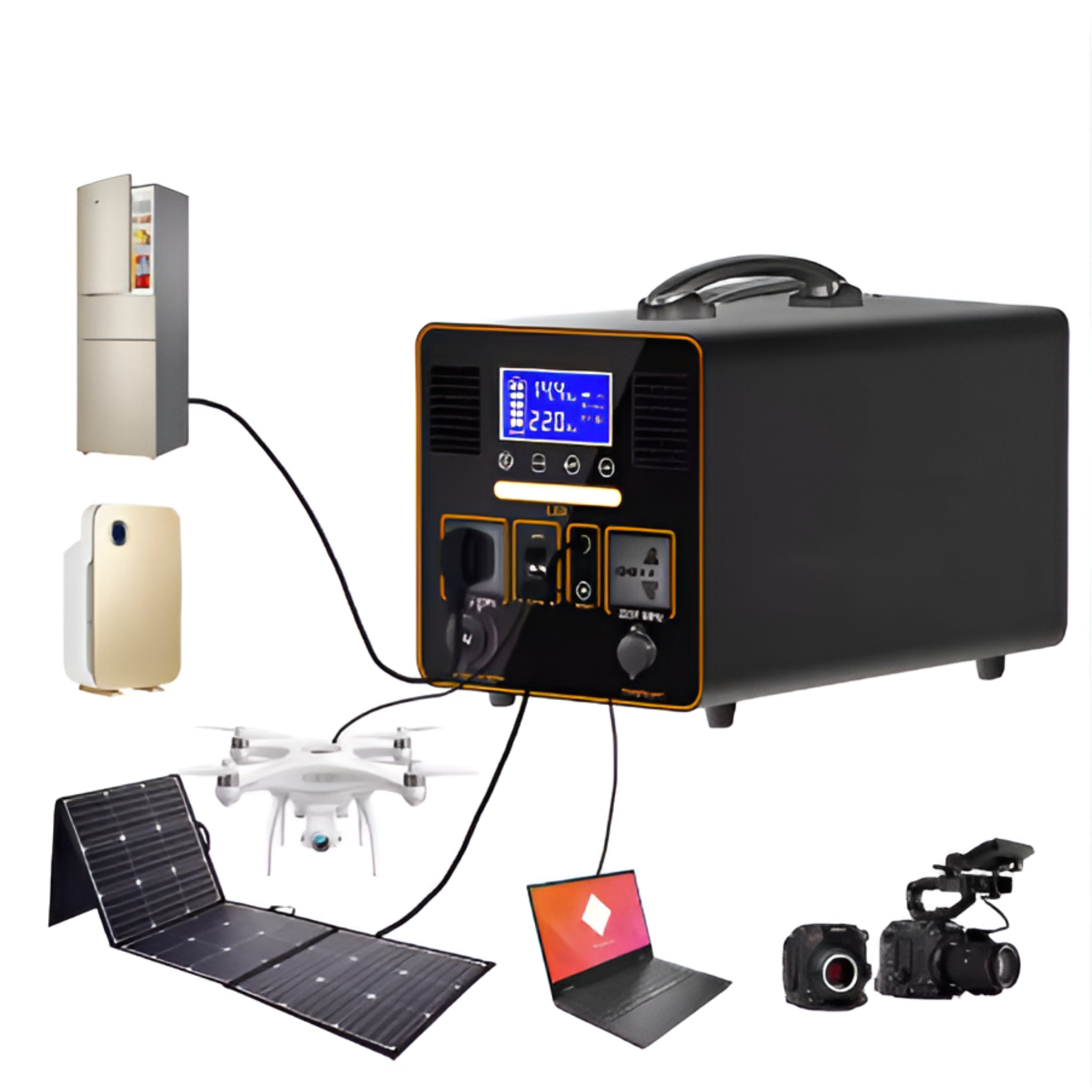 IronCrest Rolling 6000 Solar Generator Kit