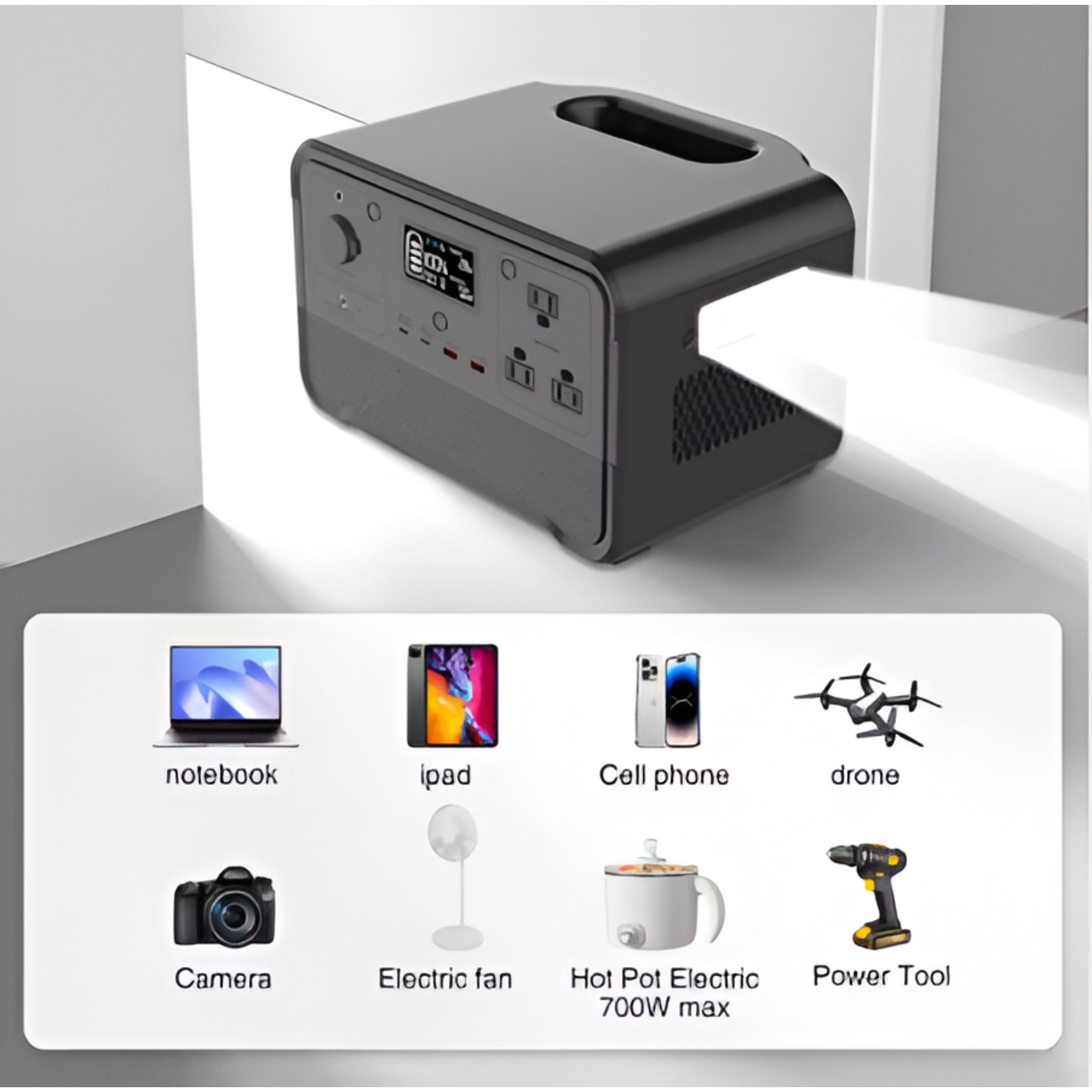 ObsidianRidge Apex 1800 Solar Generator Kit